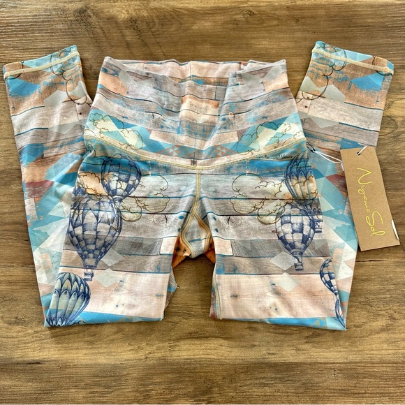 ✨NIYAMA SOL ODELAY BEACHCOMBER HIGH WAIST YOGA CROP LEGGING/PANT NWT XS - Picture 7 of 12